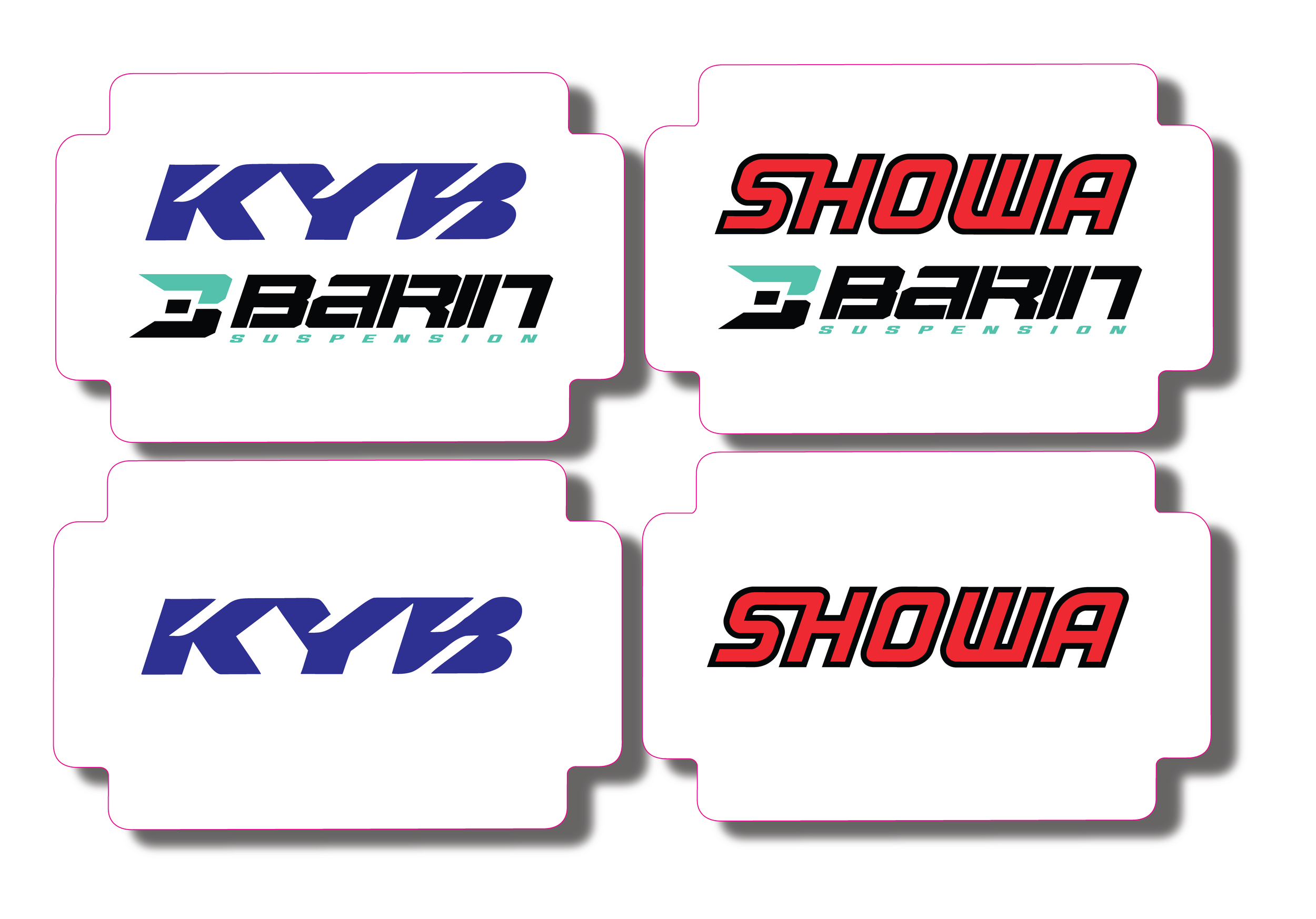 Fork Tube Decals — 180Decals