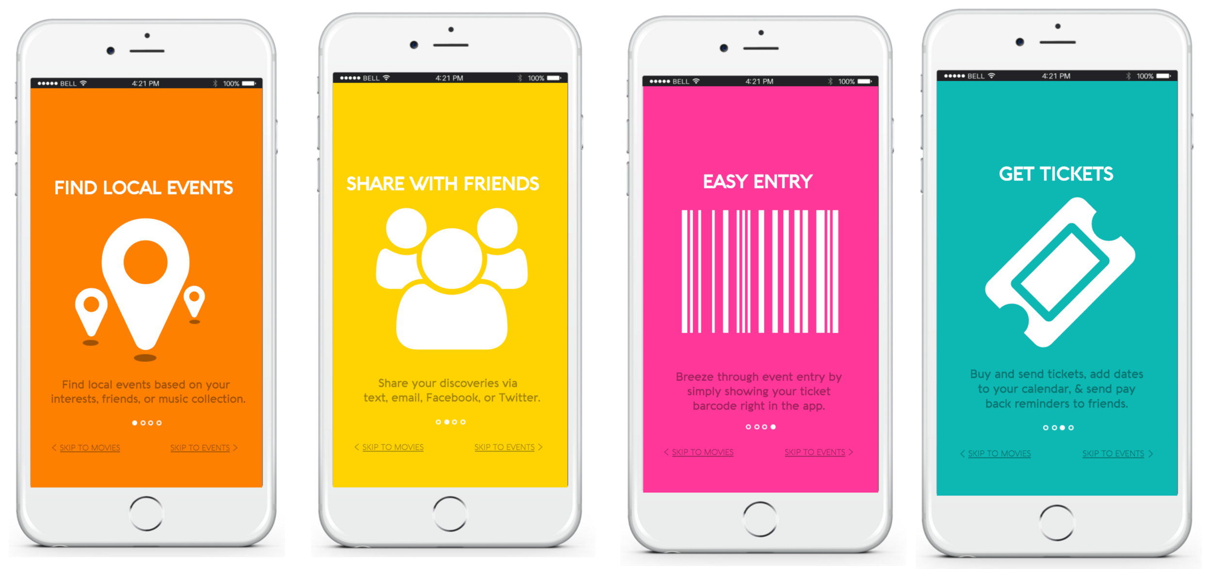 PICTURED: Part of the onboarding process. To see the whole prototype, test it here.