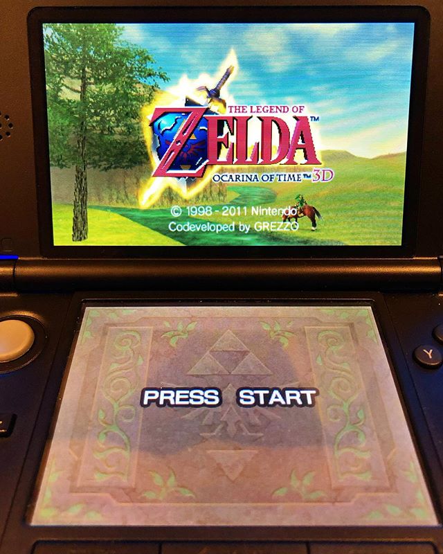 Finally broke this out of the case.
#thelegendofzelda #ocarinaoftime #nintendo #3ds