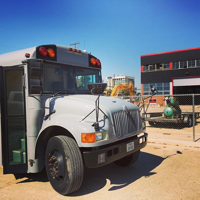 It seems that as we got our bus dressed up so did our old workspace. @fcbrewing is doing a remarkable job on their brewery. We will be more than happy to host your first beer tour! 
#FlyBusFly #fourcornersbrewery