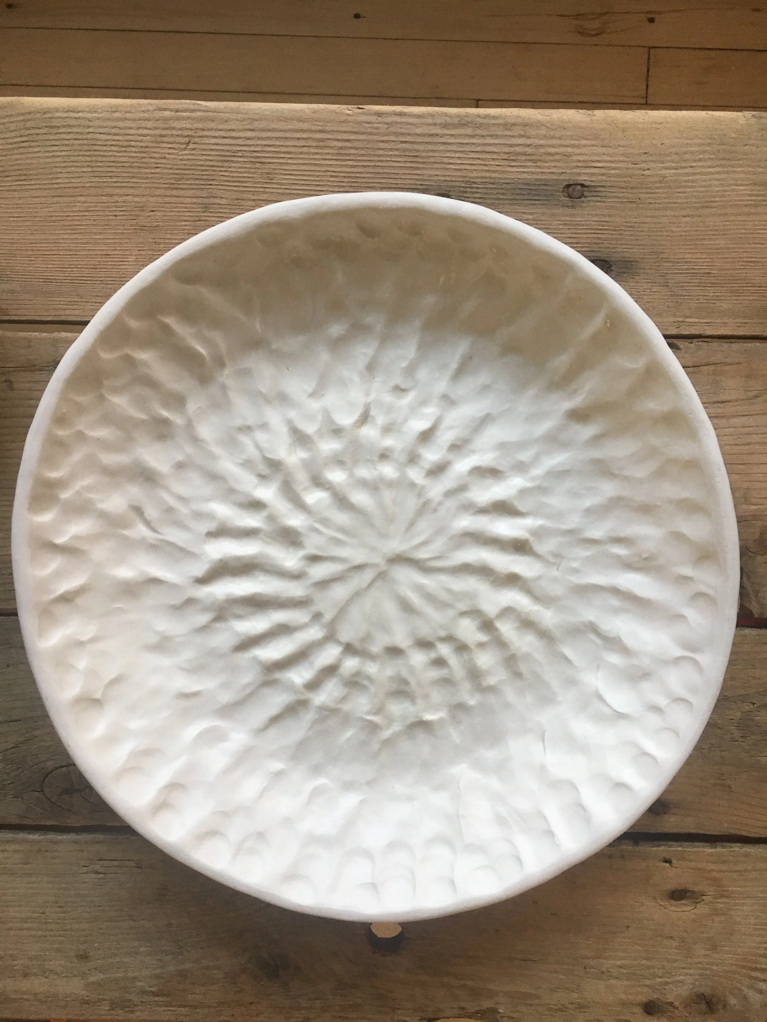 Spiral Imprint Porcelain Bowl