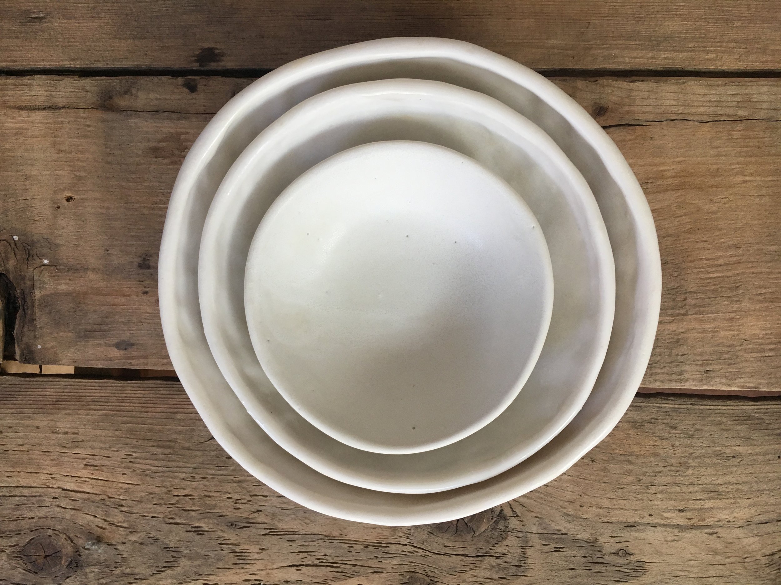 Nested Porcelain Bowl Set  (Medium)