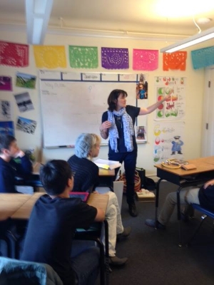 Talking at Sterne School San Francisco