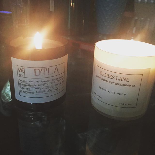 I'm really loving my &quot; #DTLA &quot; AND &quot; #Malibu &quot; handmade candles by @FloresLane!! Not even that into candles but these candles are great.  Love the whole LA line and can't wait to test out the NYC line :) #Candle #Candles #FloresLa