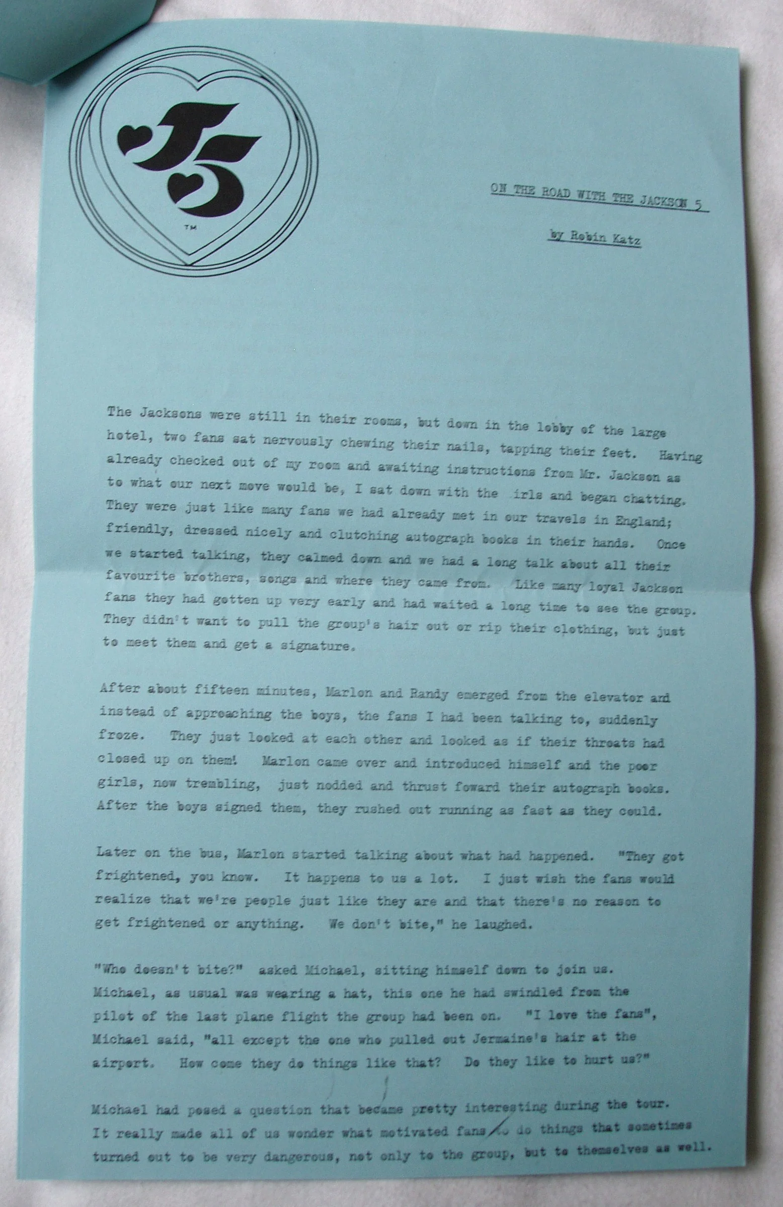 THE JACKSON 5 FAN CLUB UK — KEEP THE PULSE ON THE MUSIC