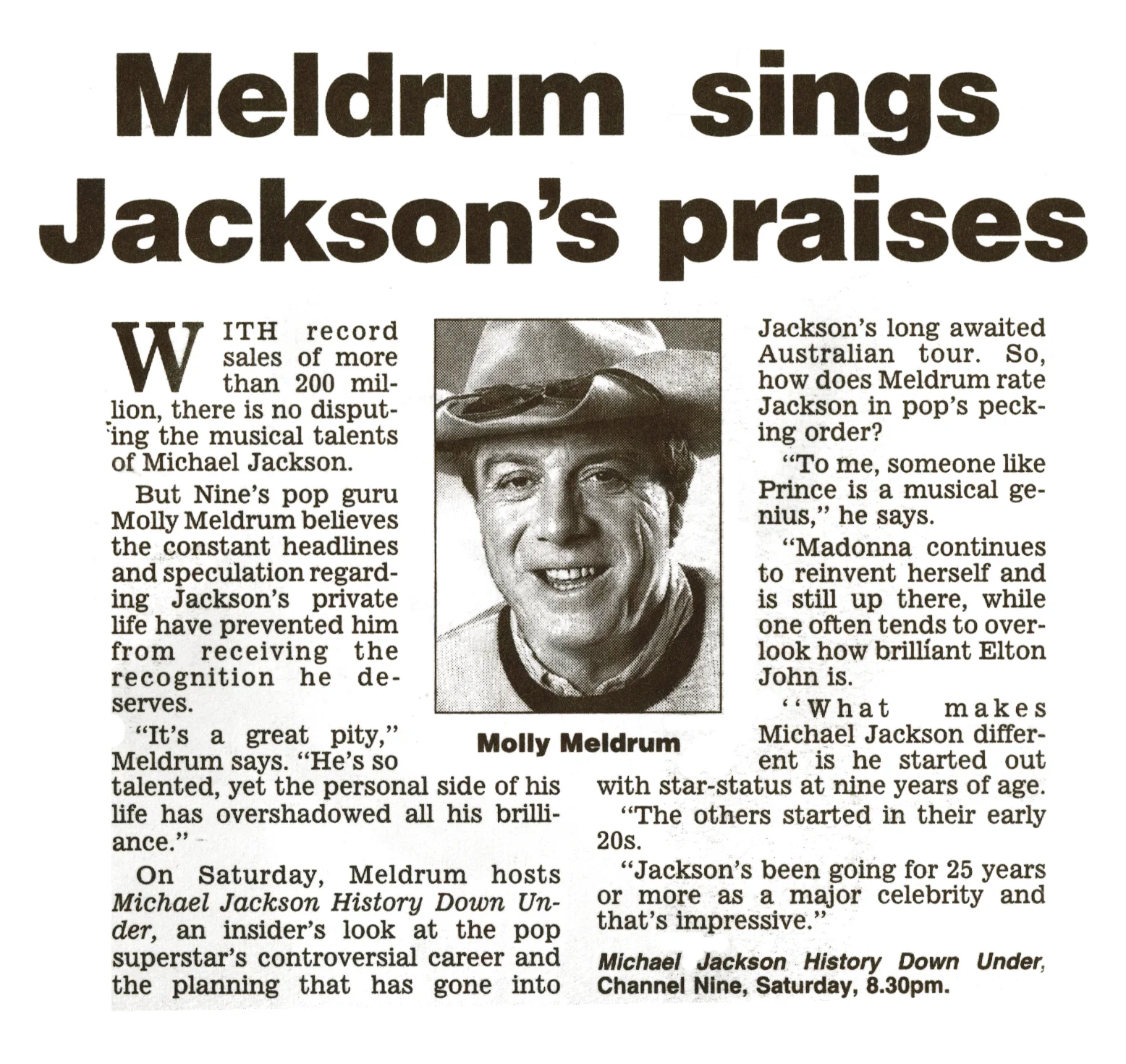 MOLLY MILDRUM MICHAEL JACKSON HISTORY DOWN UNDER-1.JPG