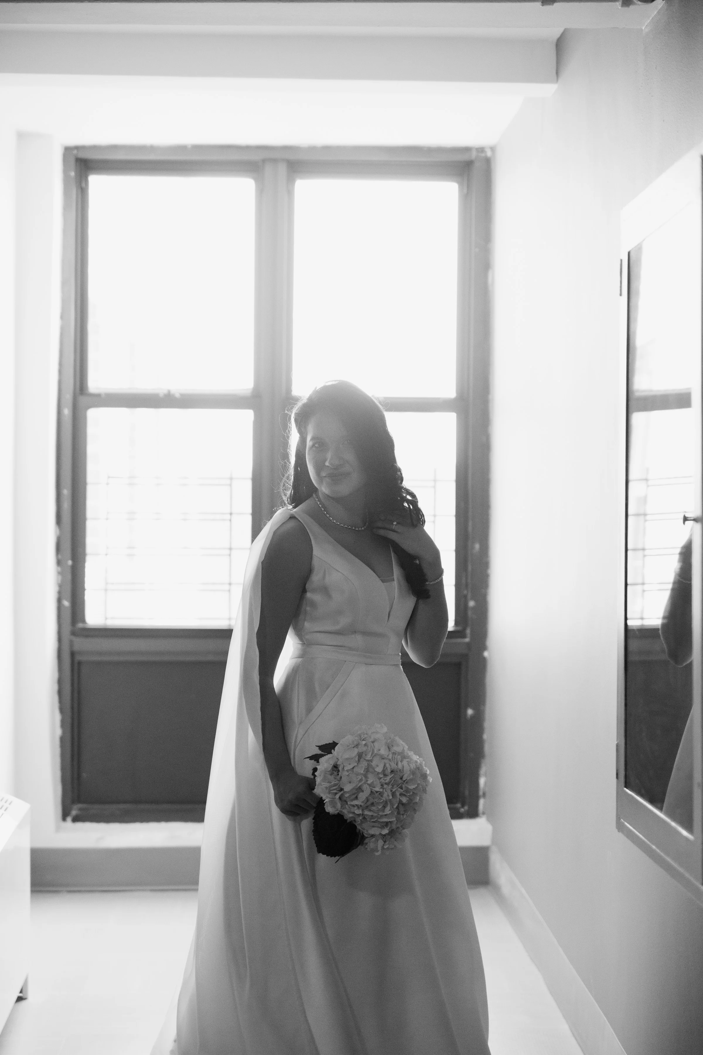 new york black and white bridal portrait.jpg