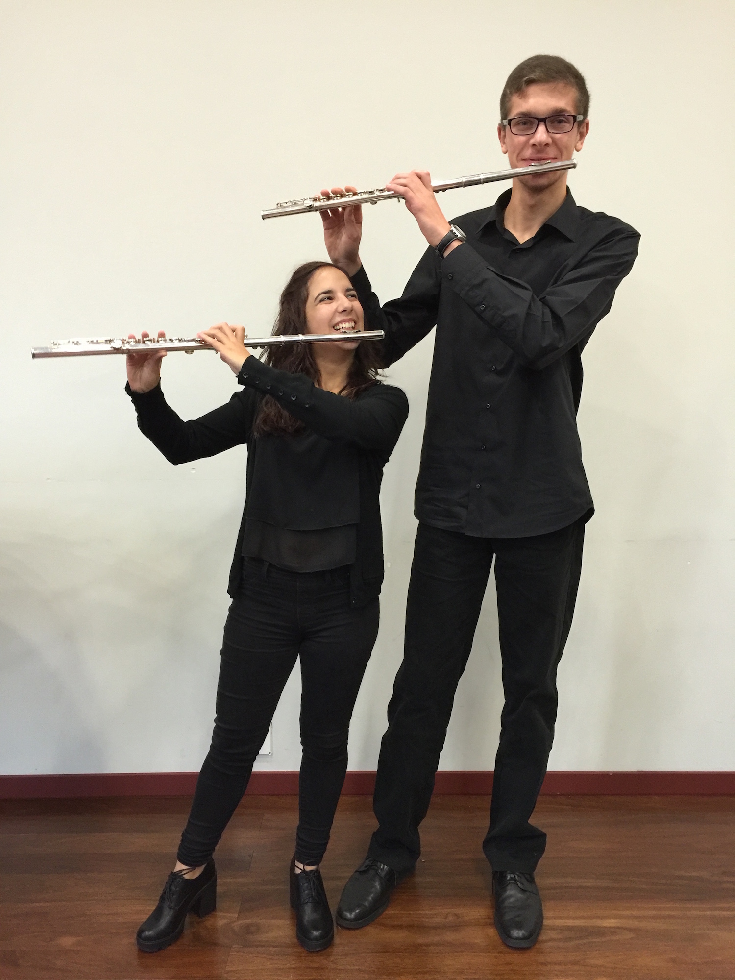  Flutists: all sizes approved! Catarina R. Esteves and Constantino Dykiy of  ESART  