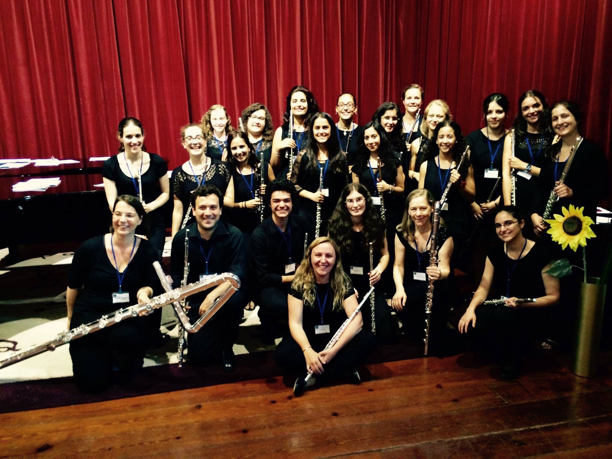 3ª Academia de Flauta de Verão (Summer Flute Academy) - group photo after final concert. WHAT A WEEK! An amazing group!