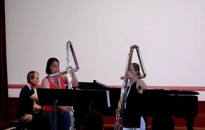 Two Kingma Contrabass Flutes at the 4th Summer Flute Academy