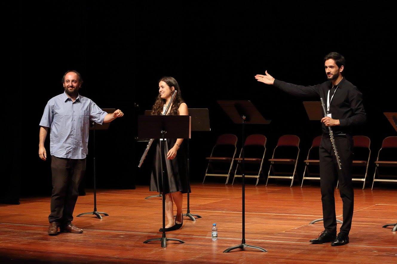 Composer Ricardo Matosinhos, Patrícia Pires and André Cameira. Photo © Susana Neves /AFV