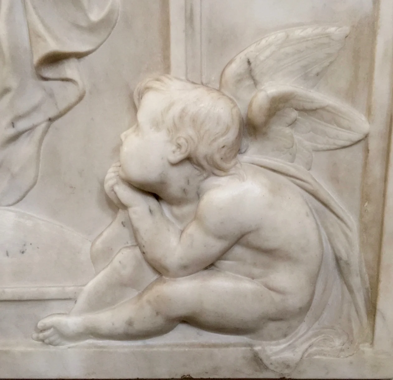 Bas-relief by Eleonore Blount