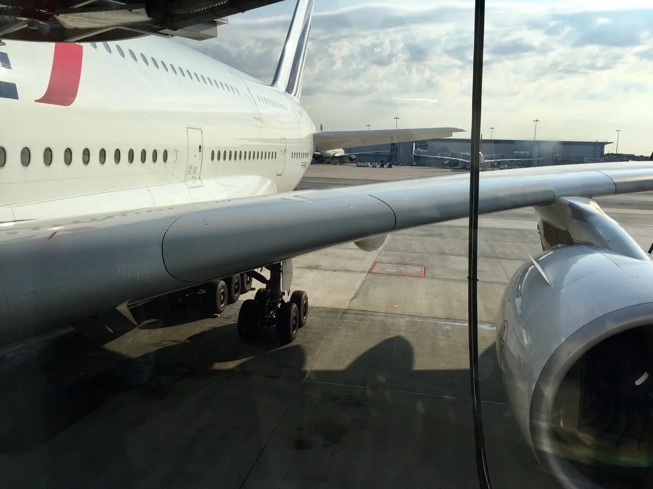 The view before boarding—beautiful aeronautic design!