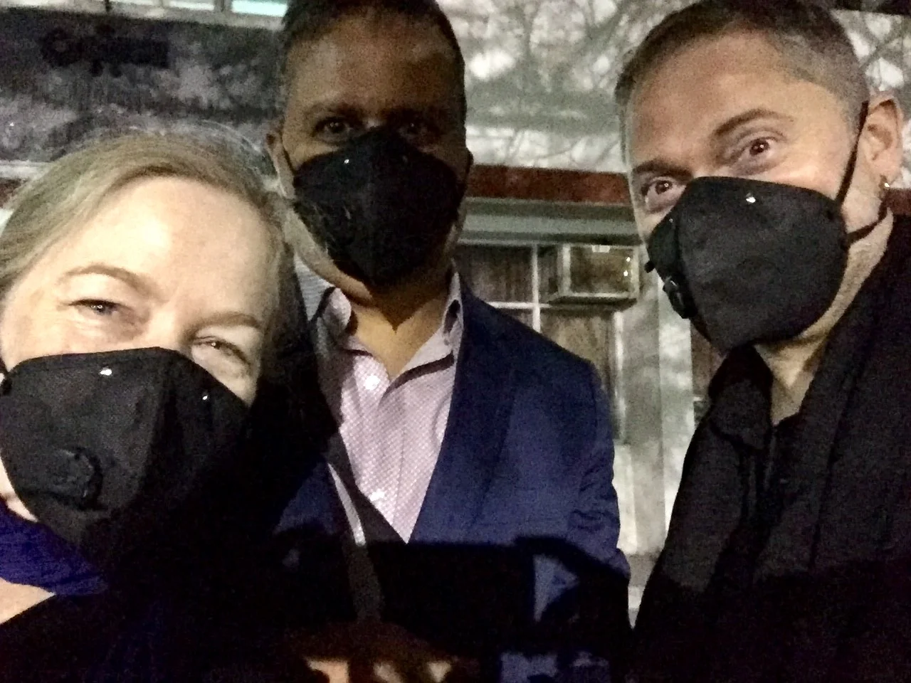 Masks to protect against the smoke (receding, fortunately) in Delhi—better safe than sorry.