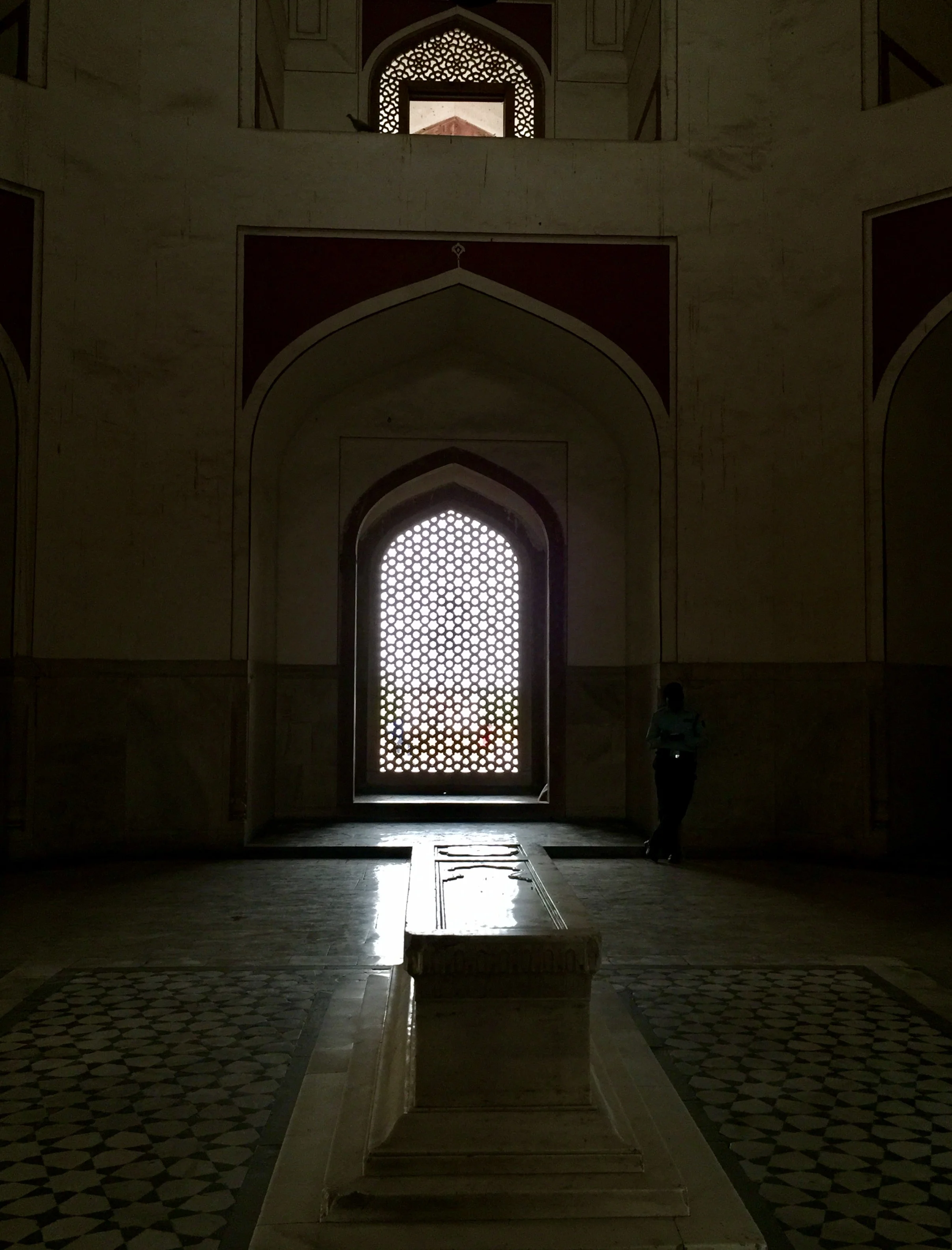 The sarcophagus in the very center