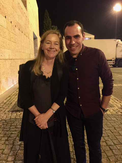 Nothing better than a surprise visit from an "old" student—Daniel Botelho—visiting an OSP concert at the CCB all the way from Castelo de Paiva!