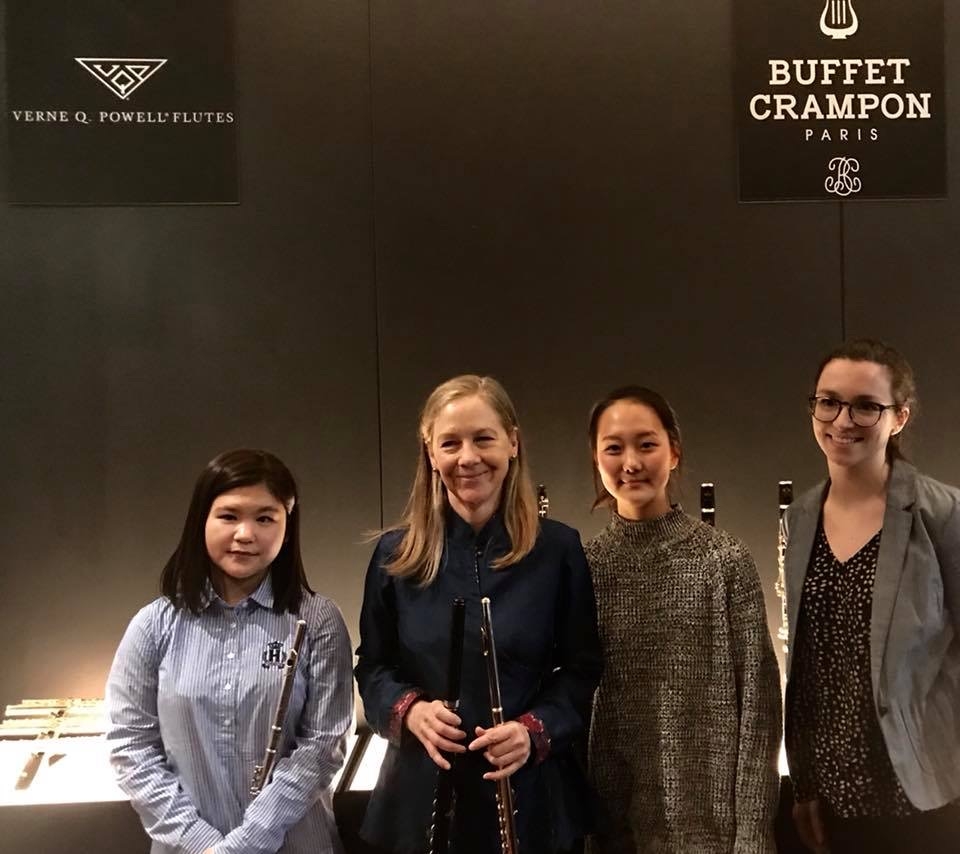  New York master class at the Buffet Crampon Showroom in Midtown, with 3 of the 4 participants 