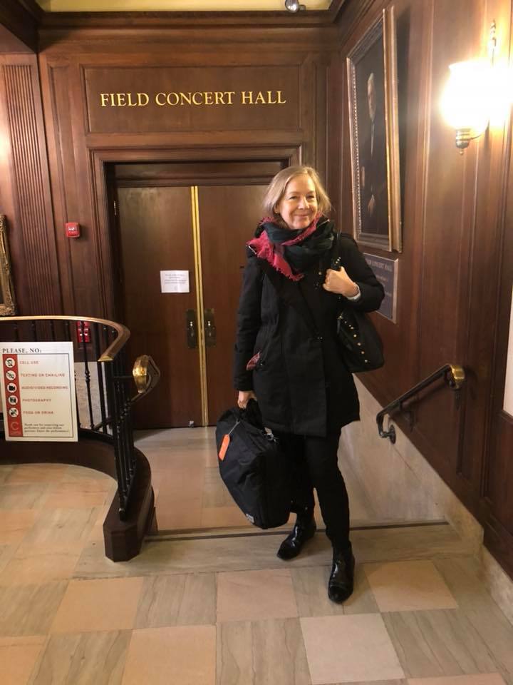  Arriving at the Curtis Institute of Music in Philadelphia for a class for the Primavera Fund flutists  