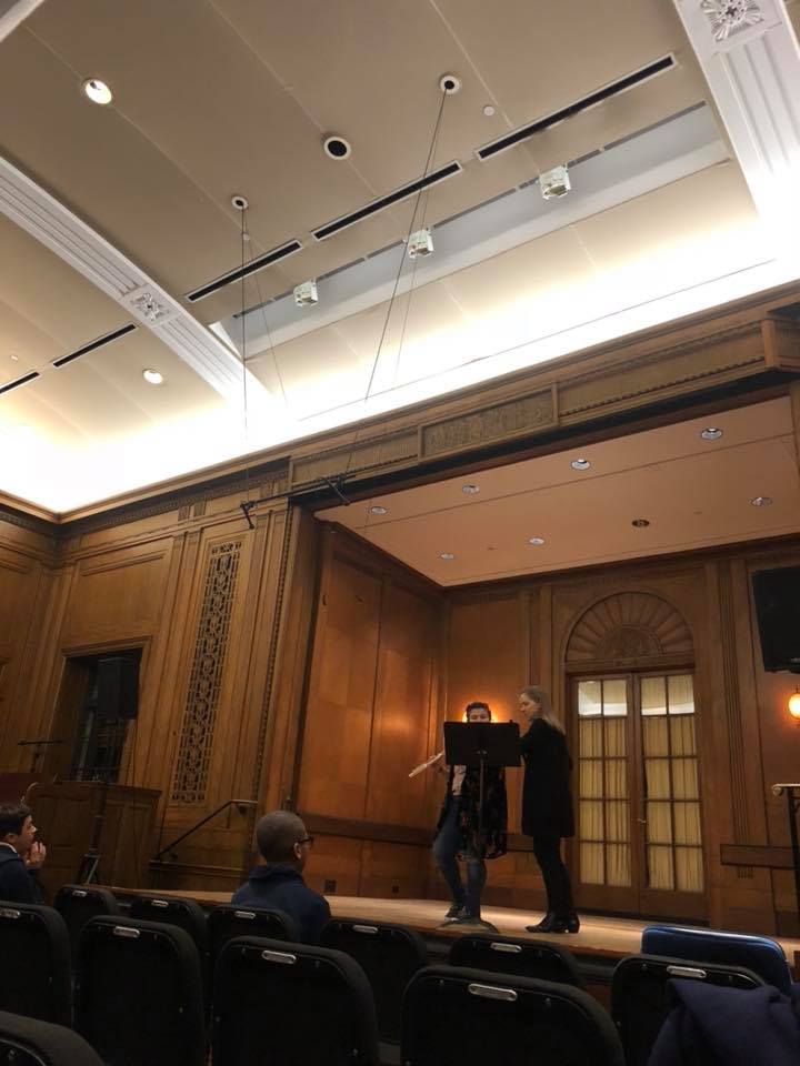  Teaching in the beautiful Field Concert Hall at the Curtis Institute 