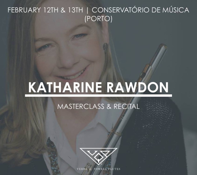 Powell publicity for Porto.Flute Festival Class and Recital