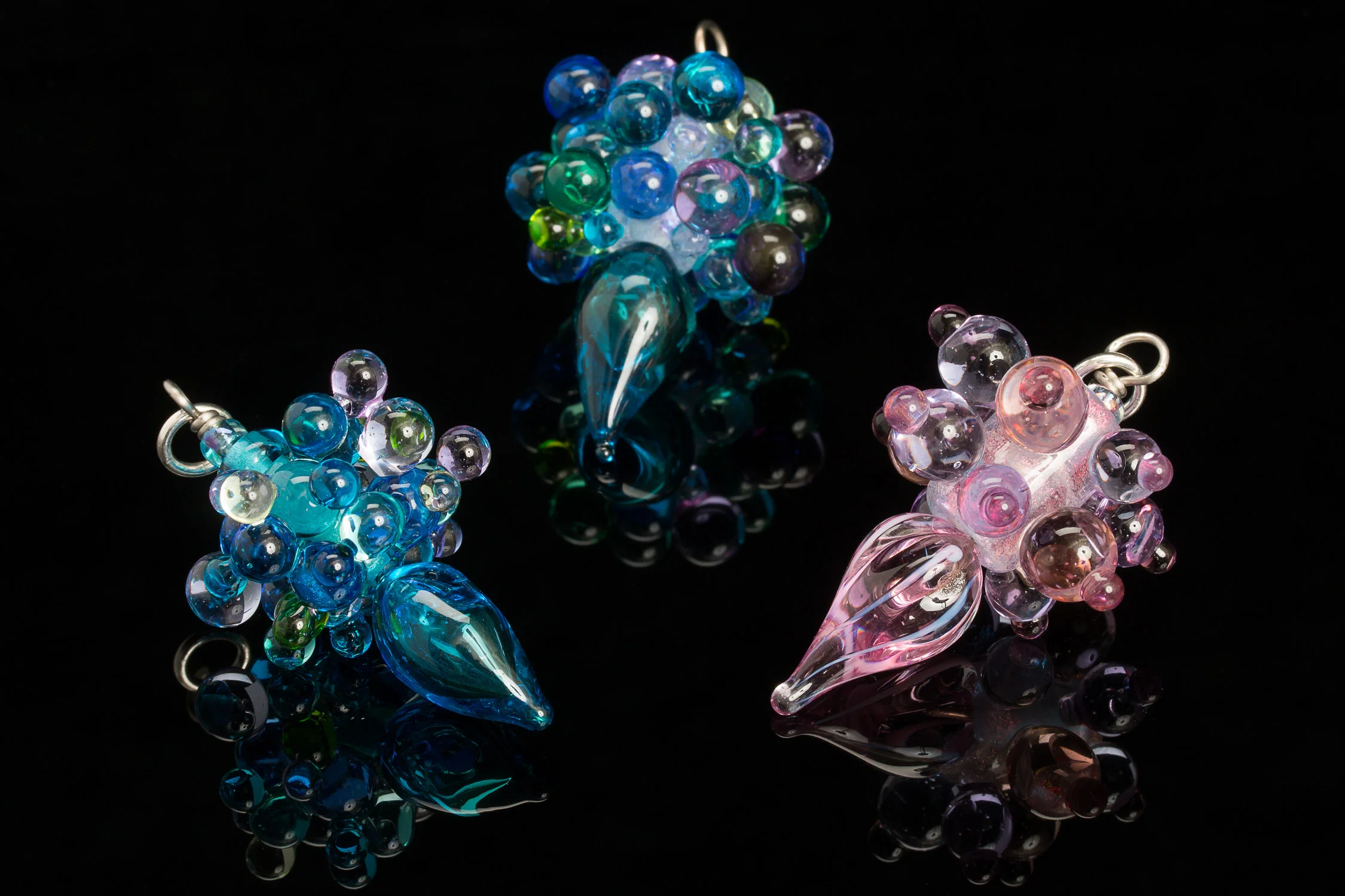 Dichroic Bubble Pendants