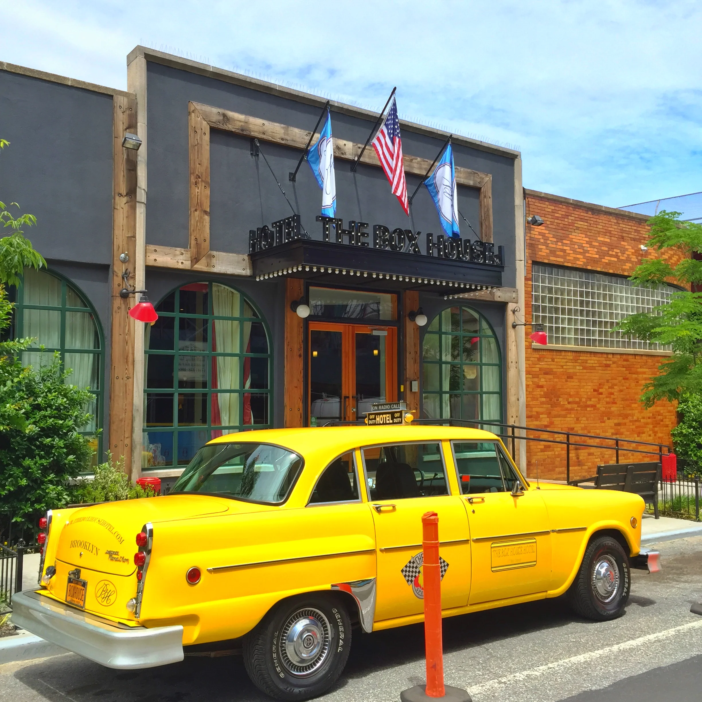 This swanky old cab will drive hotel guests around Greenpoint and Williamsburg!