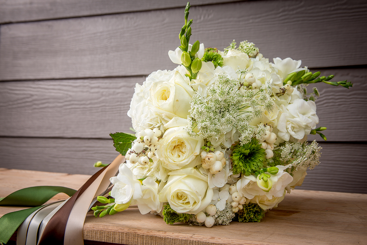 Classic White Bridal Bouquet