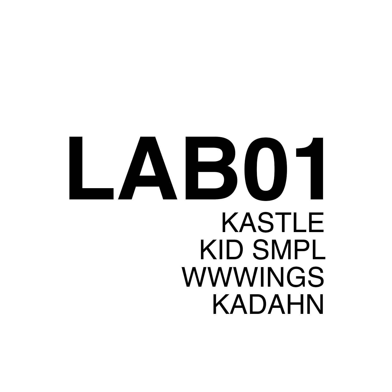 Kastle - LAB 01 iTunes | Bandcamp | Spotify
