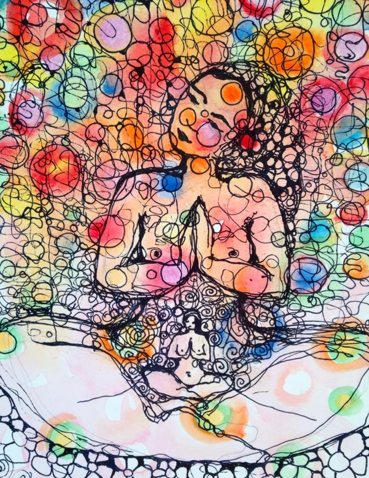 Ink and watercolor: Arna Baartz
