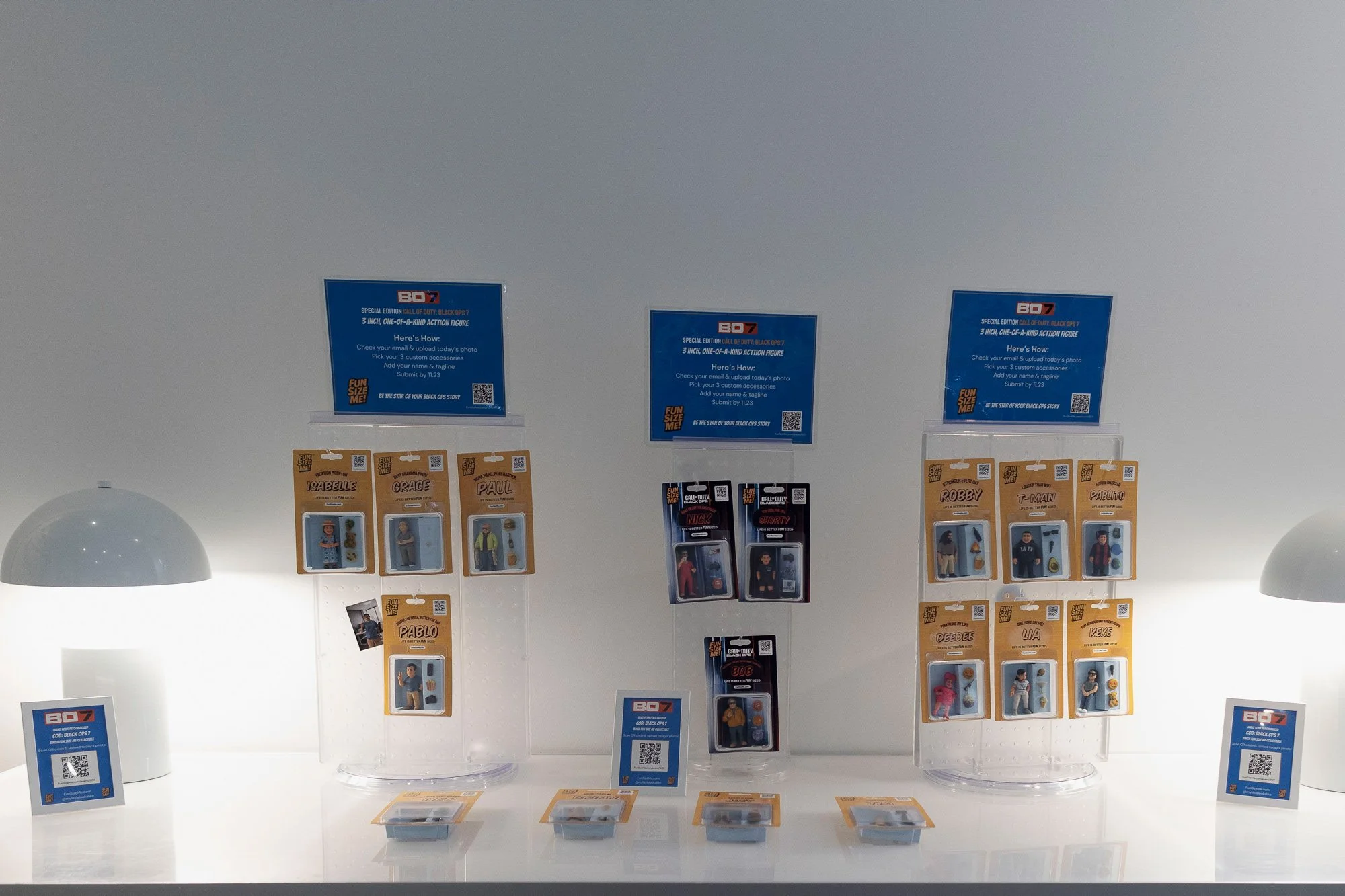 Custom Black Ops 7 action figures transformed attendees into one-of-a-kind event keepsakes.
