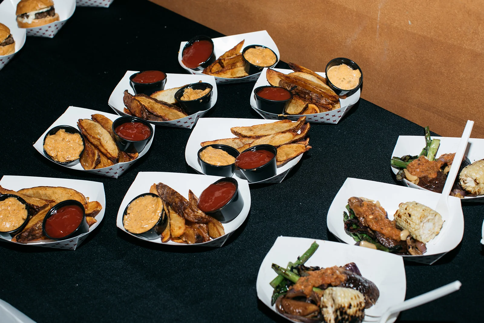 Burgers, Fries, and Wings. Photo by Ollie Alexander.