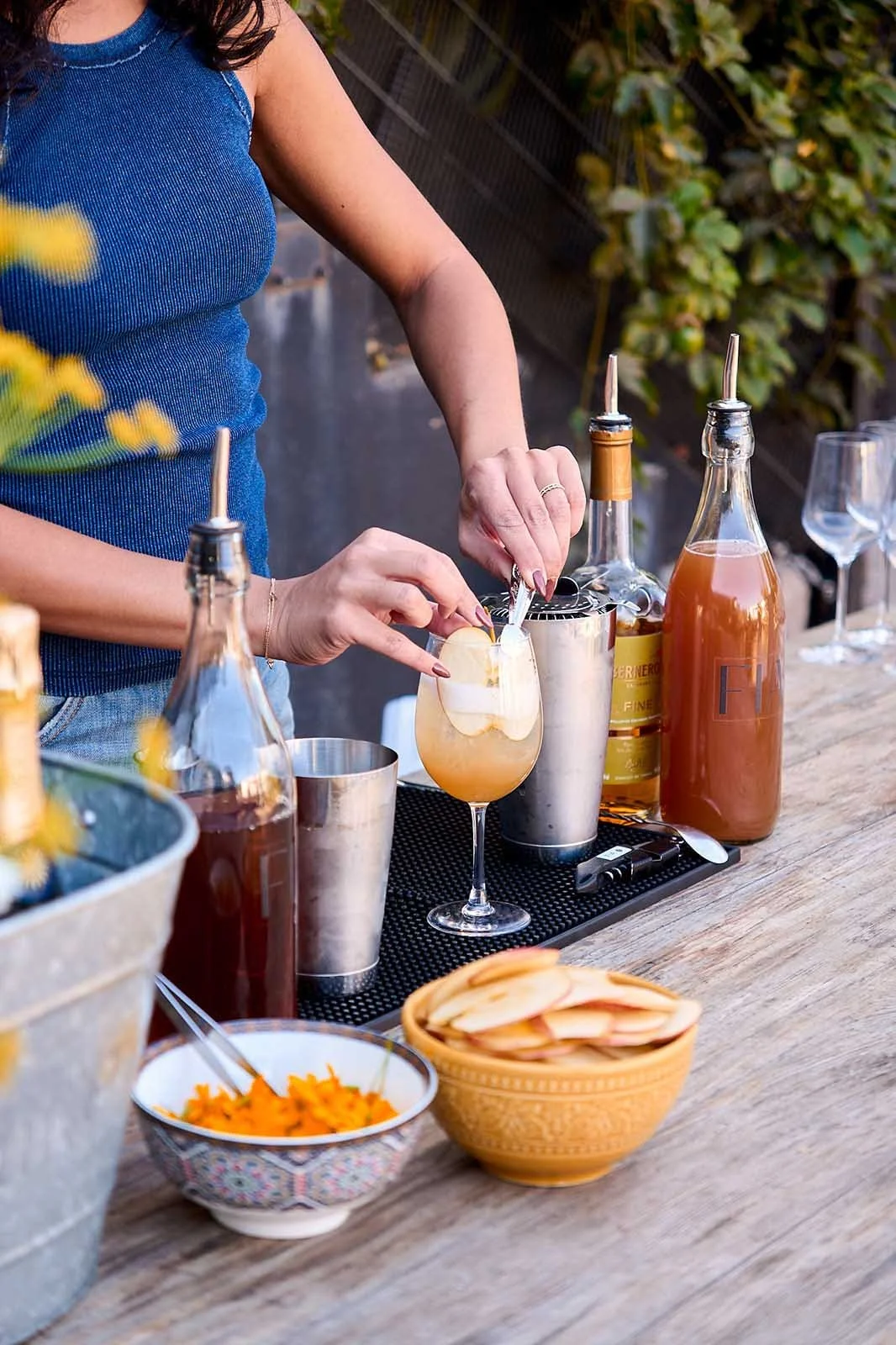Curated beverage service at a My House Events event