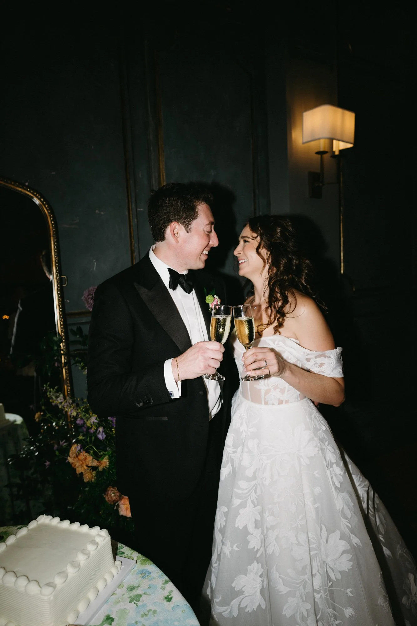 Missy and Alec sharing a moment during the reception.