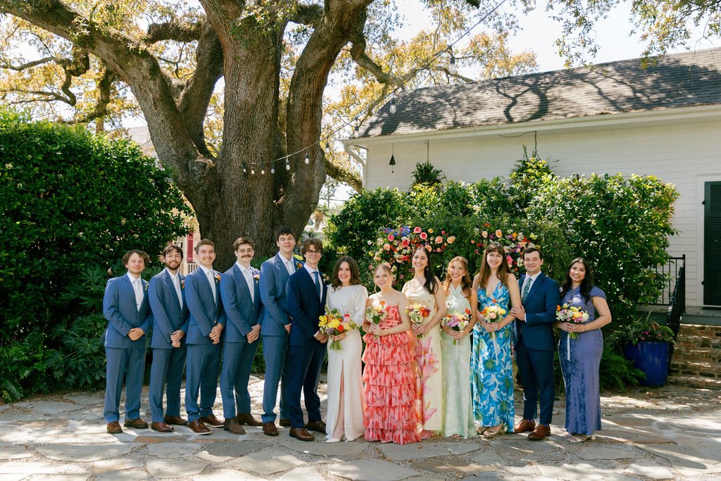 Wedding party portrait