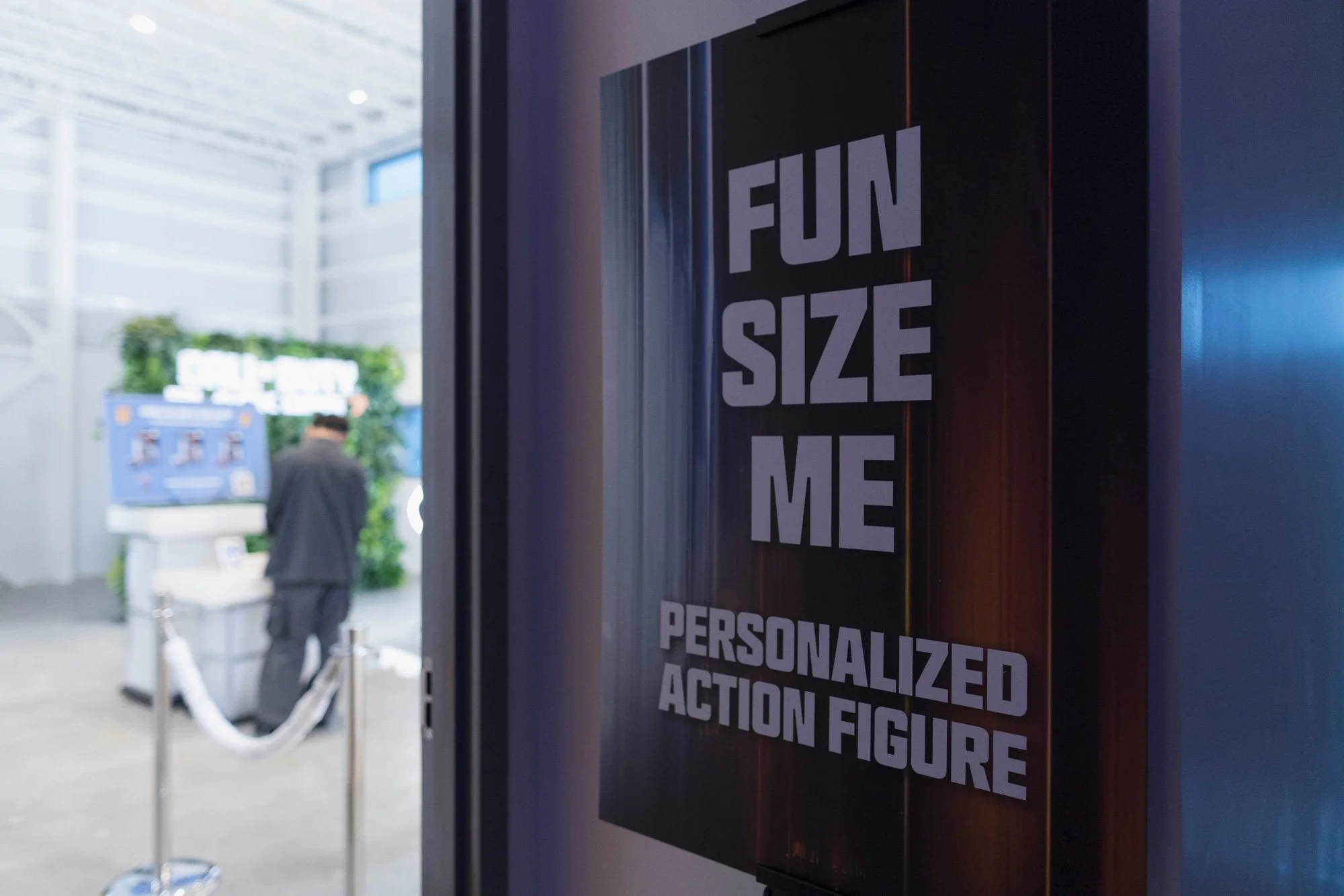 A personalized action figure activation allowed guests to create custom collectibles inspired by the game.