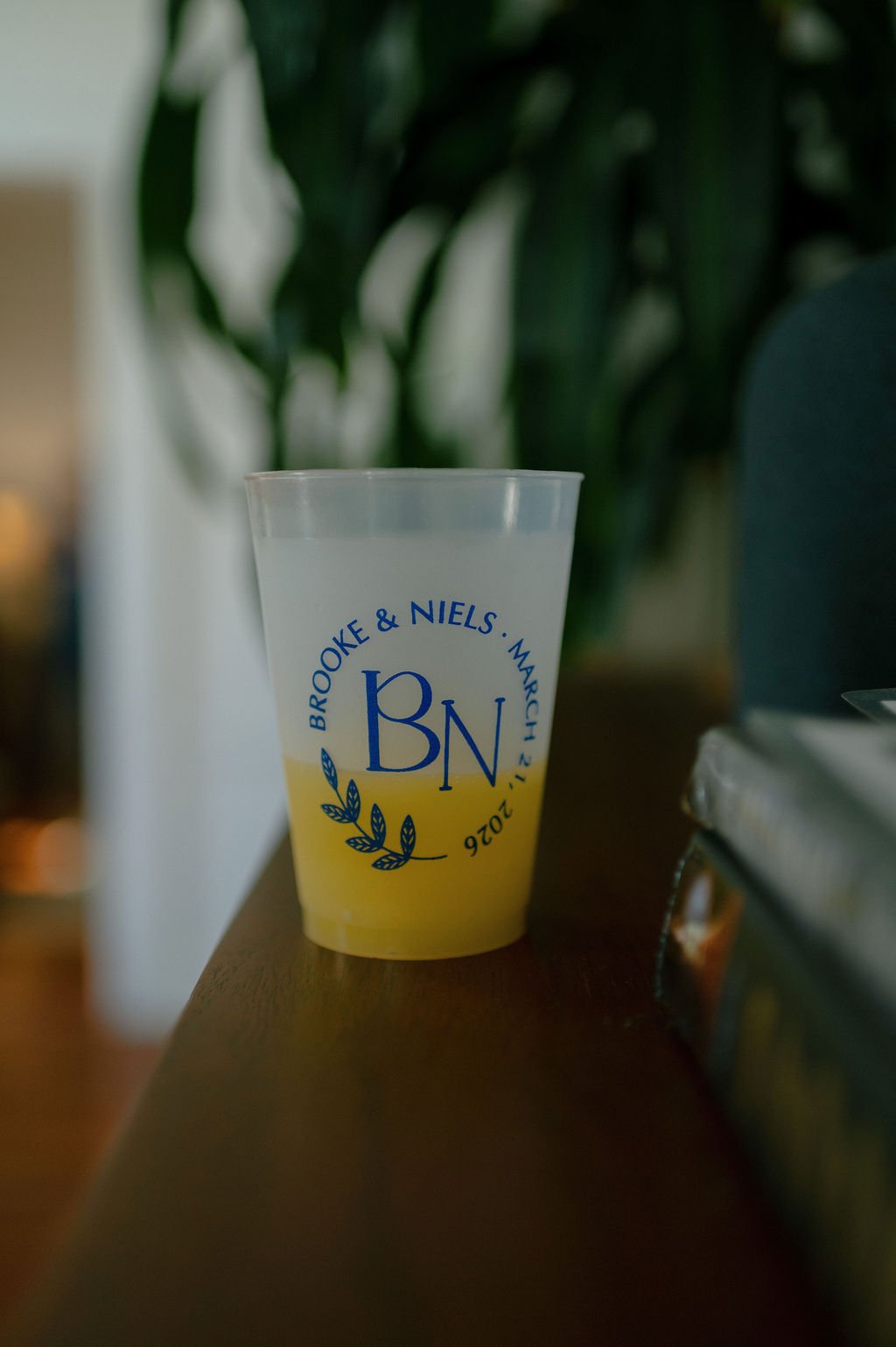 Custom Brooke & Niels cup.