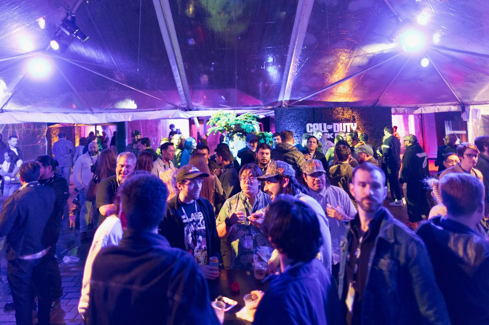 Guests gathered throughout the evening to explore activations.