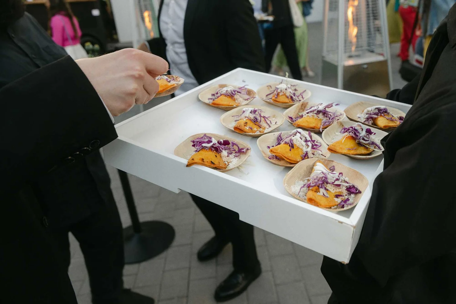 Passed appetizers served at a My House Events catered event