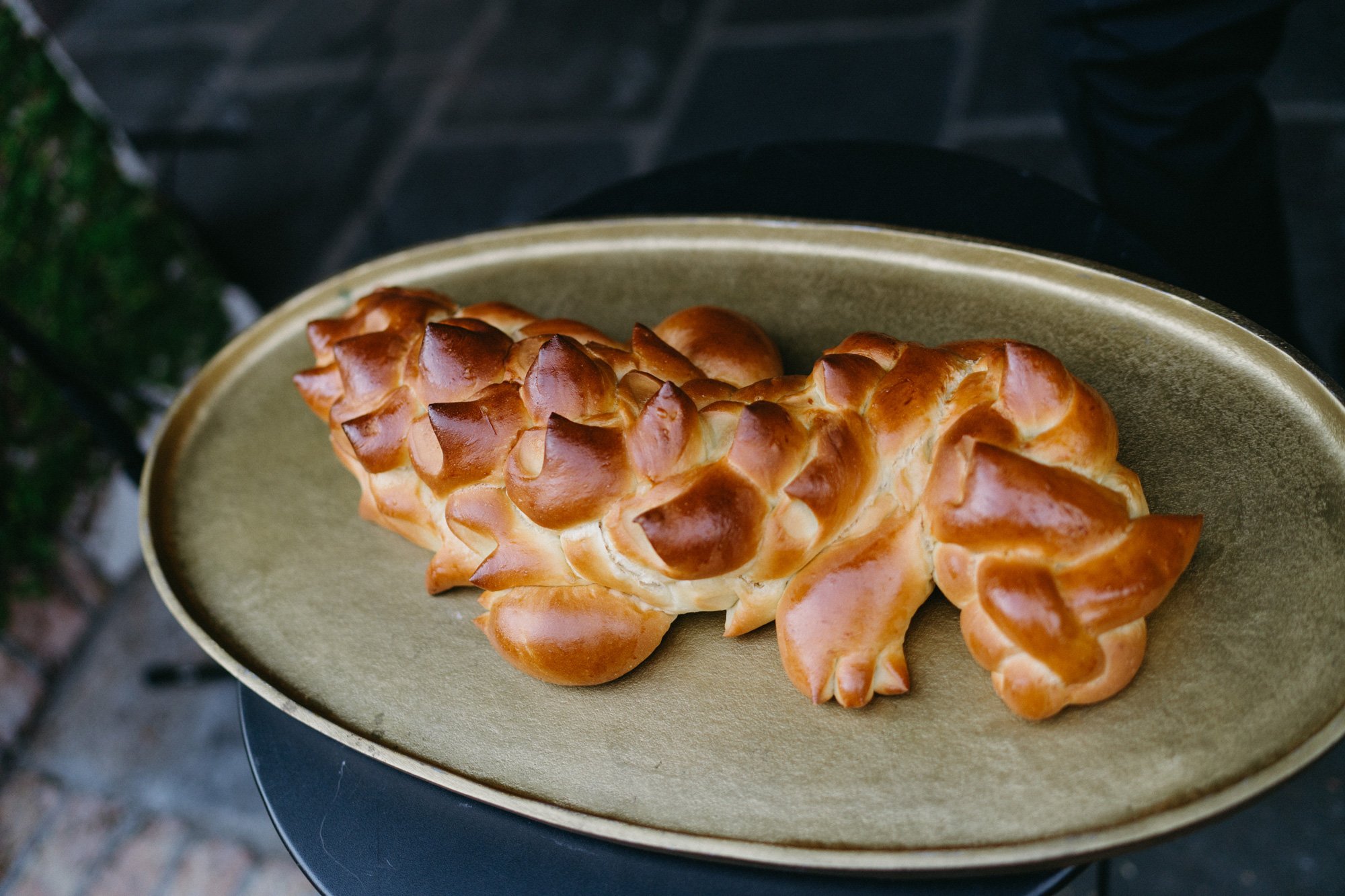 Plated challah