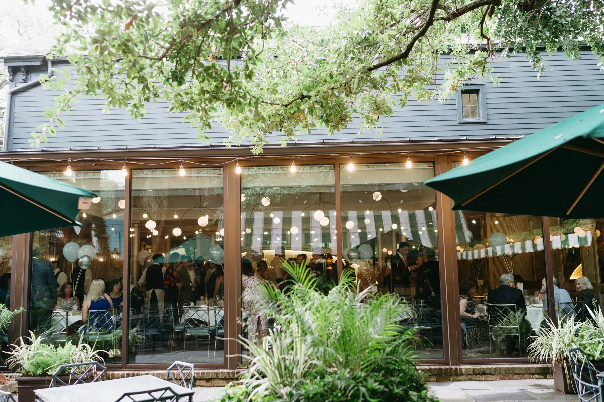Courtyard and outdoor dining area.