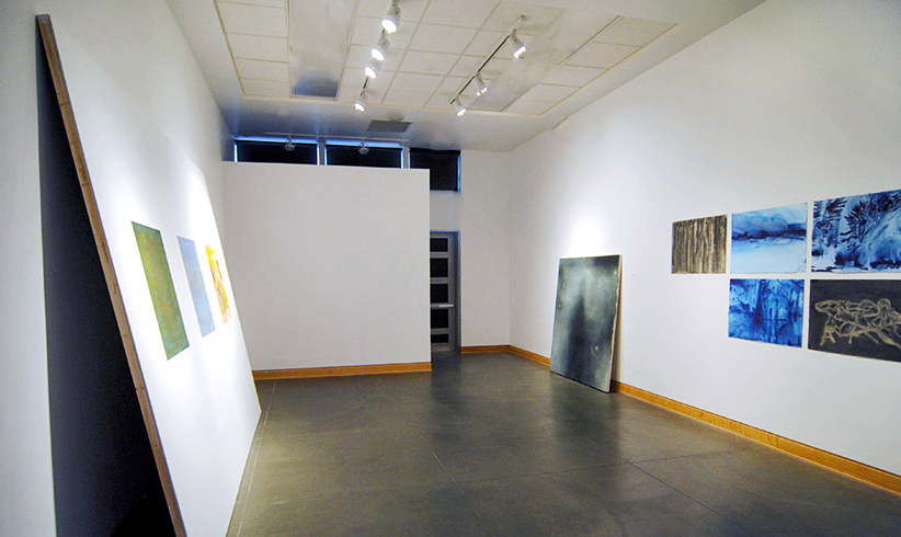 Installation image: Double Vision: Malcolm McCormick & Connor Charlesworth, Kelowna Art Gallery, 2017.