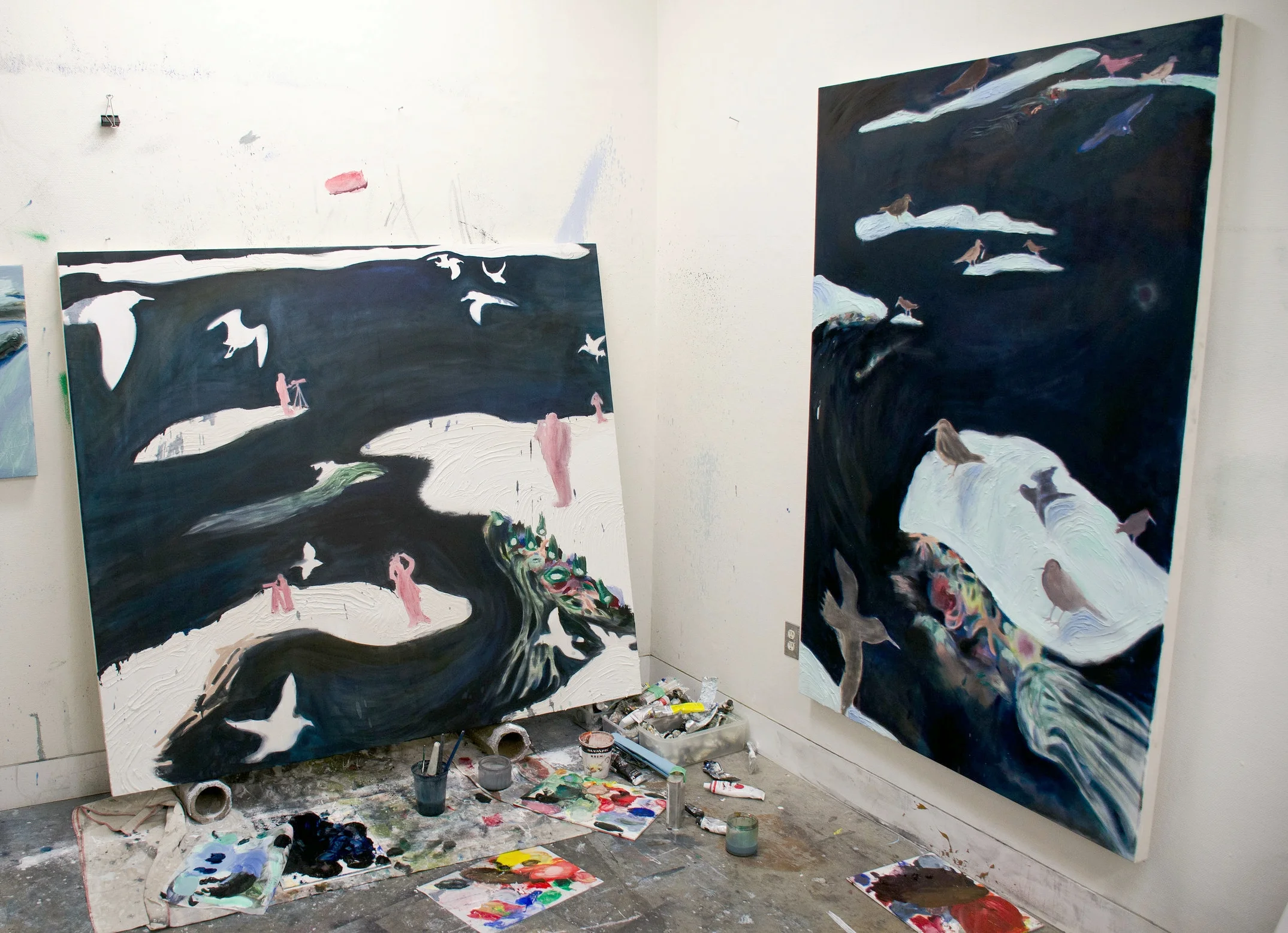 February 2017 Studio works in progress