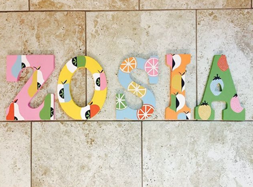 LEO'S LETTERS: CUSTOM PAINTED LETTERS FOR KID'S ROOMS AND NURSERIES via Swirl Nation Blog