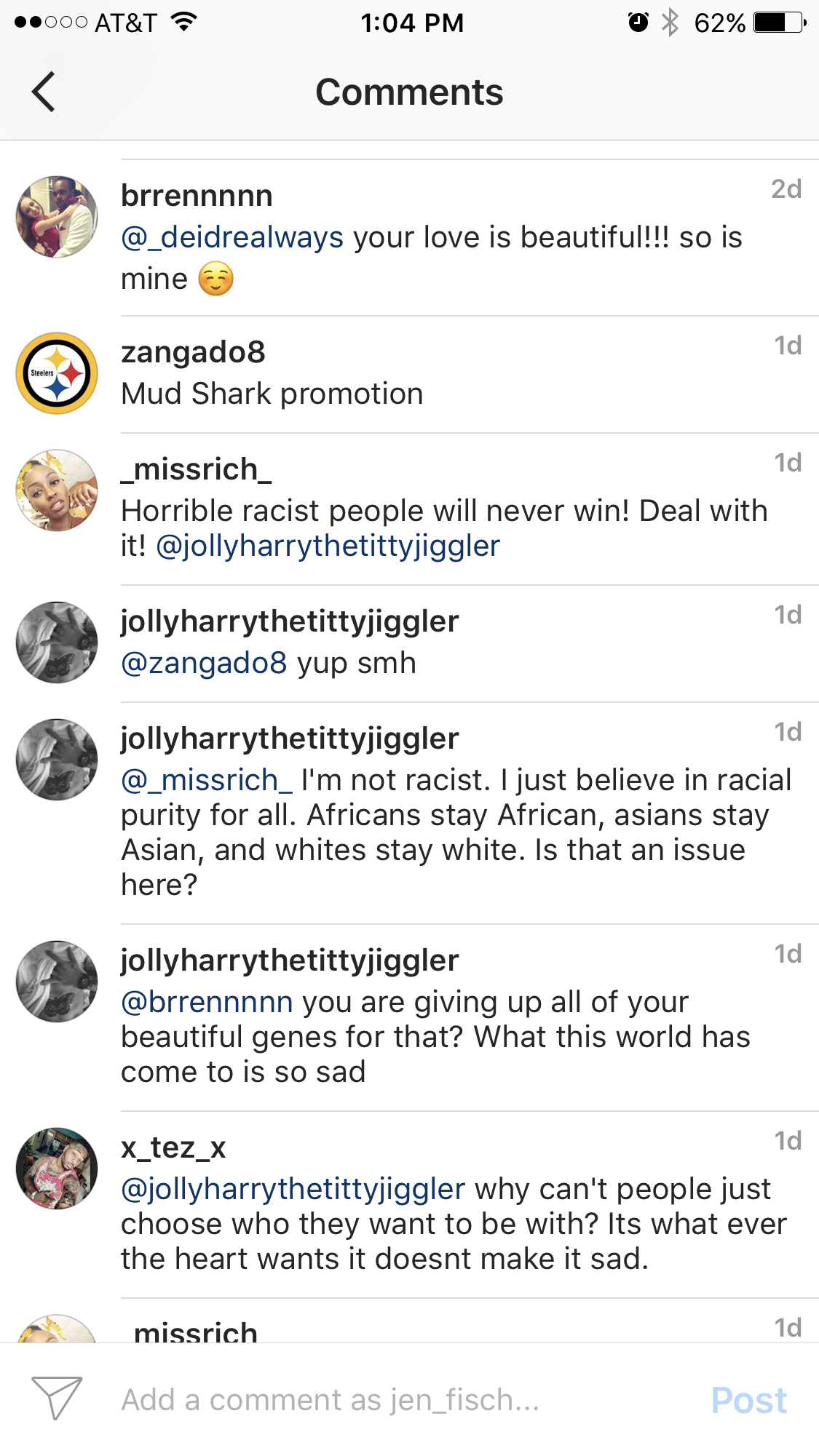 WHEN "THE HATE" SLAPS YOU IN THE FACE INTERRACIAL COUPLE ON INSTAGRAM via Swirl Nation Blog