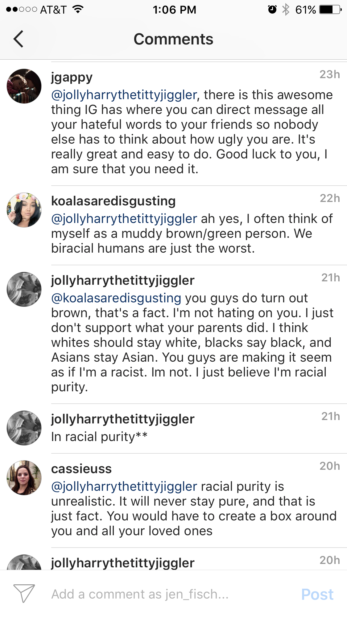 WHEN "THE HATE" SLAPS YOU IN THE FACE INTERRACIAL COUPLE ON INSTAGRAM via Swirl Nation Blog