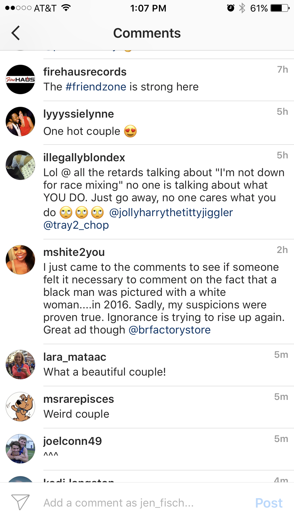 WHEN "THE HATE" SLAPS YOU IN THE FACE INTERRACIAL COUPLE ON INSTAGRAM via Swirl Nation Blog