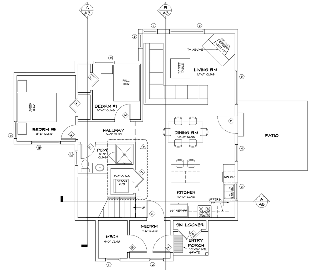 SINGLE FAM First Floor Plan