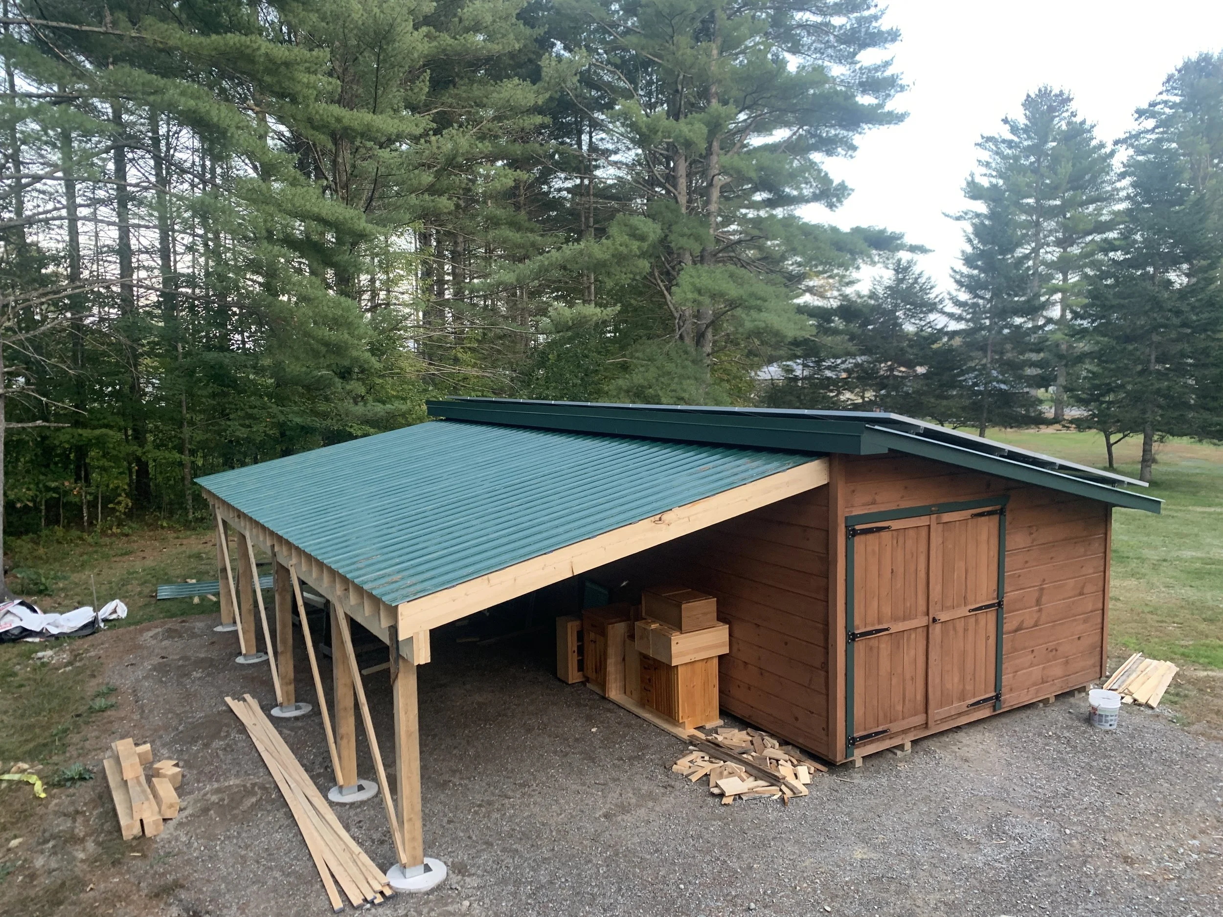 Building a Solar Shed in Western Maine