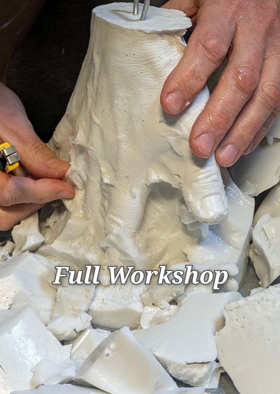 4-Day Online Workshop: "The Hand Self-Portrait: Life Cast Drawing"