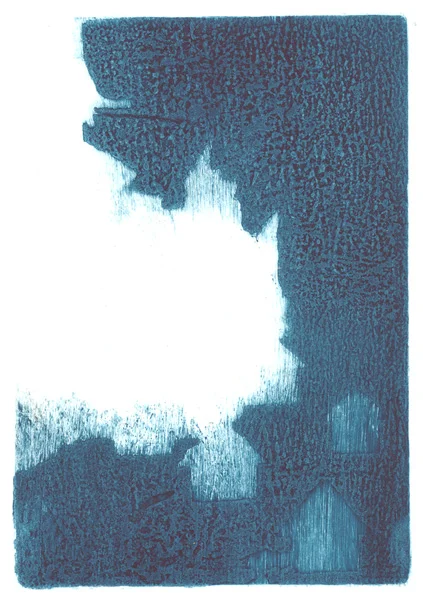 Mary Mead, Untitled, carborundum on plexiglas, 8x5.5"